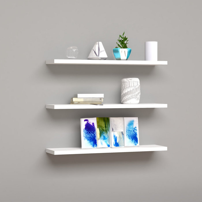 Ebern Designs Williemae 3 Piece Floating Shelf Wayfair